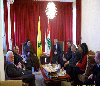 Una reunión entre Hezbolá y Fatah asegurando la opción de la Resistencia