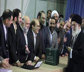 Gran Ayatolá Khaminei votó en las elecciones parlamentaria iraní