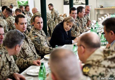 Merkel en Afganistán en una visita sorpresa