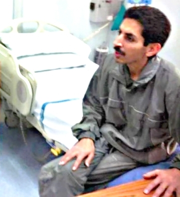 El activista bahreiní, Khawaja en la sala de juicio