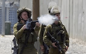 Carga policial israelí contra una manifestación pacífica