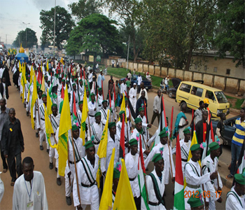 Musulmanes y Cristianos marchan en el Día del Quds en Nigeria