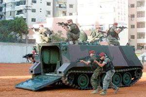 Exhibición de comandos de la Brigada de Fuerzas Especiales Libanesa