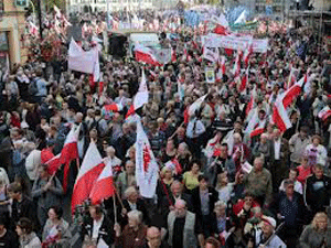Marcha antigubernamental bajo el lema