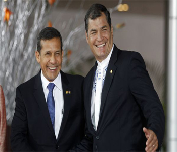 Presidentes de Ecuador y Perú evalúan proyectos integracionistas