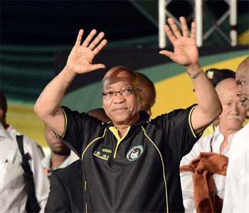jacob+zuma+sudafrica+cna Presidente sudafricano Jacob Zuma reelegido al frente del CNA