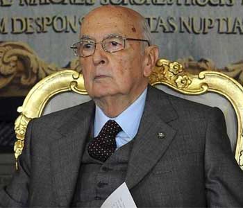 presidente+napolitano Convocan elecciones en Italia para los días 24 y 25 de febrero