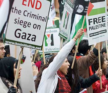 protestas+britanicos+palestina2 Activistas británicos se manifiestan contra “Israel”