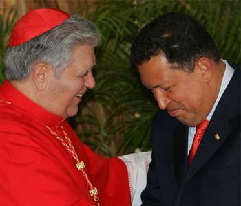 Urosa+chavez Cardenal venezolano pide por salud de Chávez