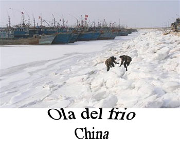 ola+frio+china Peor ola de frío en China en décadas atrapa a los barcos en el hielo