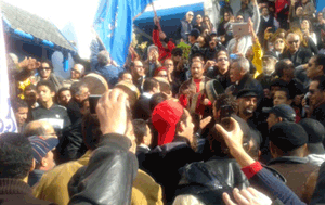 manifestaciones-en-sidi-bousaid Incendio en el santuario de Sidi Bousaid el Beji