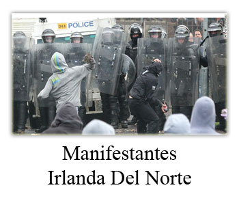 policia+irlanda+del+norte Violenta marcha de probritánicos deja policías heridos en Belfast