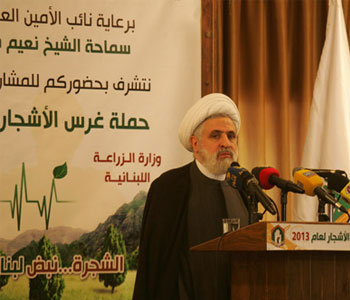 sheikh+naim+kassem+buena+arbol Sheikh Kassem: Cualquier petición para derrocar la Resistencia es una demanda israelí