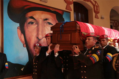 chavez despedida Quedó descartado el embalsamamiento del Comandante