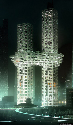 Primera torre invisible del mundo en Corea del Sur