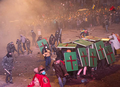 Se levantan más barricadas en Ucrania