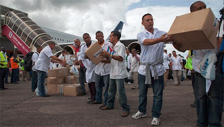 ayuda sanitaria a africa Cuba, el ALBA y la lucha contra el Ébola y el terrorismo
