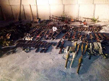 armamento incautado Continúan operaciones contra terroristas en el norte de Líbano