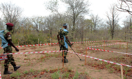 desminado en mozambique Declaran región sur de Mozambique libre de minas terrestres