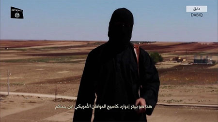 el verdugo de acento britanico Daesh anuncia la decapitación de Peter Kassig