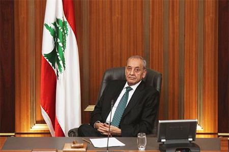 presidente del parlamento Nabih Berri