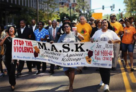 manifestacion contra de la violencia policial La muerte del joven negro en Los Ángeles parece ’una ejecución’