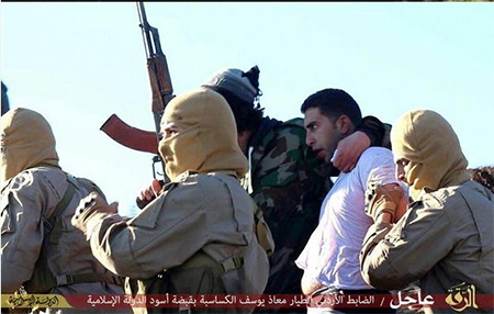 piloto capturado Terroristas en Siria derriban un avión de la coalición internacional