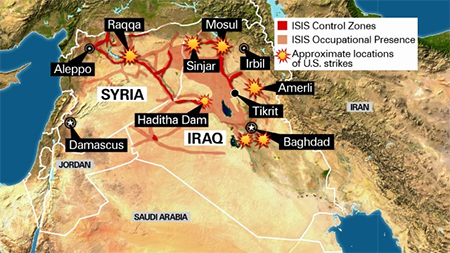 extension de Daesh en Iraq y Siria Eliminado en Iraq el segundo de Daesh