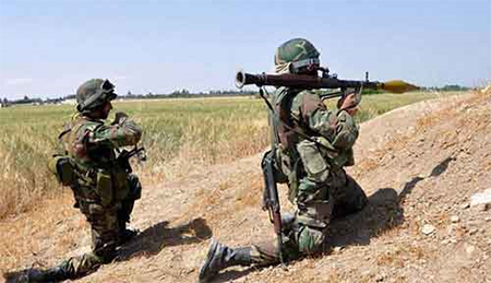soldados sirios Ejército sirio continúa sus avances en Deir Ezzur y la periferia de Damasco