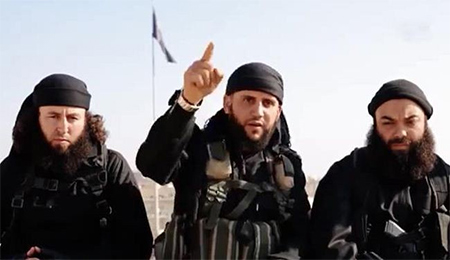 milicianos que aparecen en el video