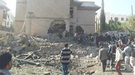 la residencia del embajador irani despues del atentado Atentado suicida contra la residencia del embajador iraní en Yemen