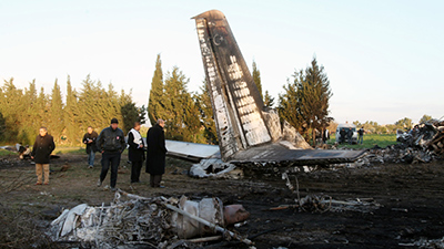 Once muertos al estrellarse un avión militar libio en Túnez