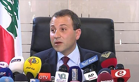 ministro libanés de Asuntos Exteriores, Gebran Basil Líbano se opone al ’plan’ de asentar a los sirios en el país