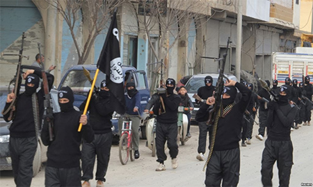 terroristas de Daesh en Siria