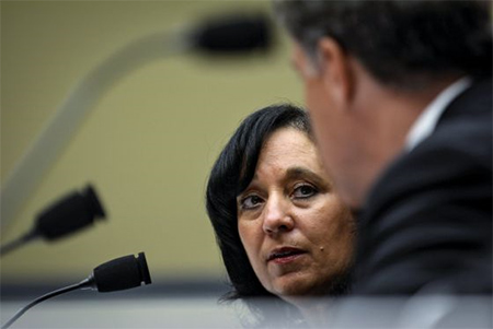 Michele Leonhart durante su comparecencia ante el Congreso Dimite la directora de la DEA estadounidense