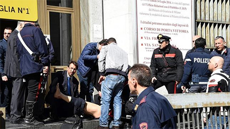 tiroteo en el palacio de justicia de Milan