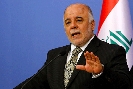 primer ministro iraquí, Haider Al Abadi El despliegue de fuerzas extranjeras en Iraq sería un ’acto hostil’