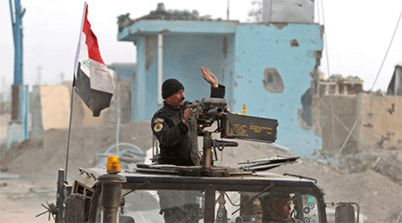 soldado iraquí en Ramadi