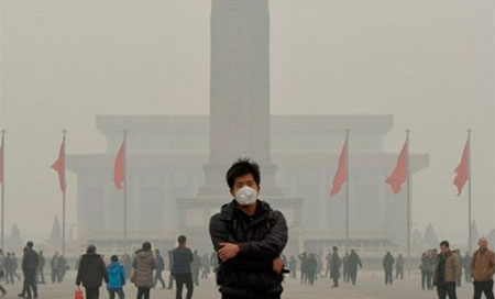 la contaminación en Pekín Alerta roja en Pekín por contaminación aérea