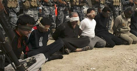 parte de los terroristas detenidos en bagdad Iraq desarticula una célula de Daesh en Bagdad