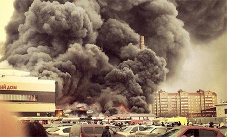 el centro comercial en Kazán Más de cinco rusos murieron en el incendio del centro comercial en Kazán