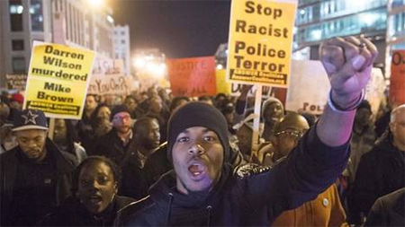 Una manifestación contra el racismo policial en EEUU Nueva víctima se suma a la lista de racismo policial en EEUU