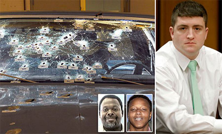 el agente Micheal Brelo Declarado no culpable un policía que mató a dos negros en EEUU