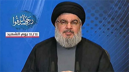 secretario general de Hezbolá, Sayyed Hassan Nasrolá Hezbolá asegura que la Resistencia está en plena disposición para defender el Líbano