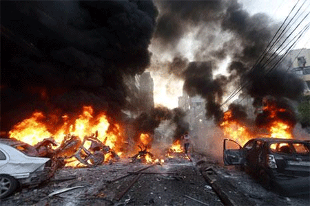 un atentado con coche bomba en Beirut