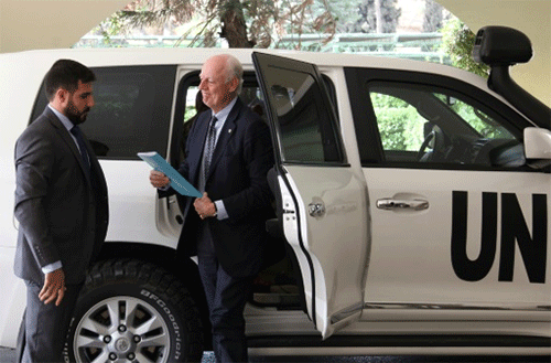 El enviado especial de la ONU para Siria, Staffan de Mistura