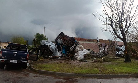 El devastador tornado que arrasó Soriano