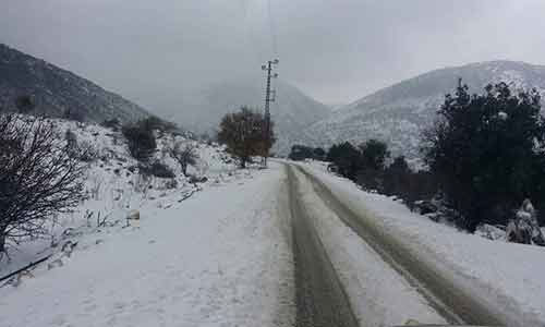 La nieve cubre el territorio libanés Líbano recibe el nuevo año con un manto blanco