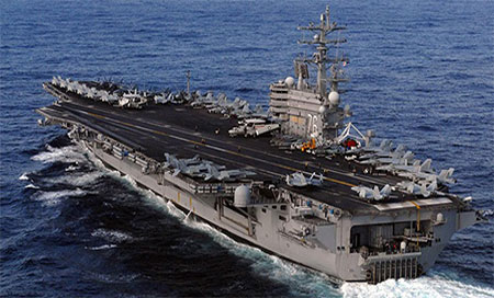 el portaaciones nuclear, Ronald Reagan EEUU enviará su portaaviones nuclear a las costas surcoreanas