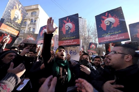 protesta por la ejecución del Sheij Nimr al Nimr Se complican más las relaciones entre Teherán y Riad